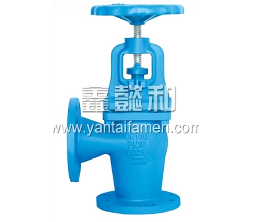 J44H-16 FLANGE END ANGLE PATTERN GLOBE VALVE